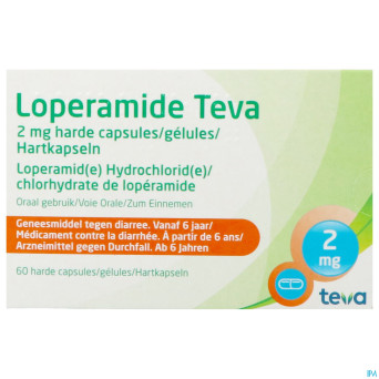 Loperamide teva caps  60 x 2 mg