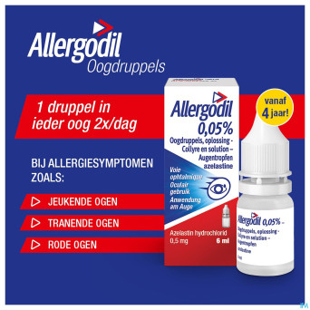 Allergodil collyre fl 6 ml
