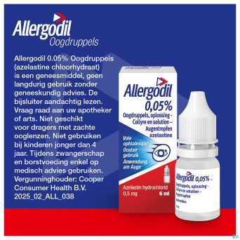Allergodil collyre fl 6 ml