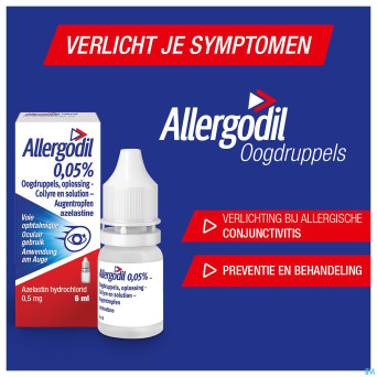 Allergodil collyre fl 6 ml