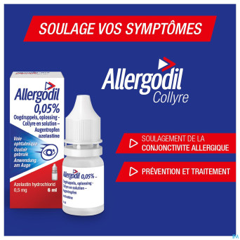 Allergodil collyre fl 6 ml