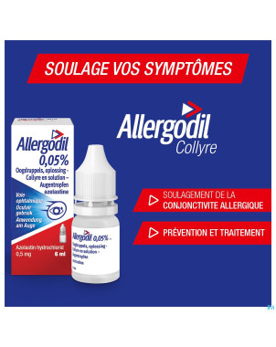 Allergodil collyre fl 6 ml