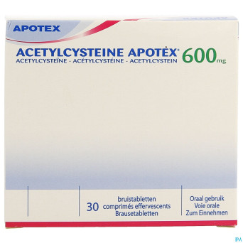 Acetylcysteine apotex comp eff 30 x 600 mg