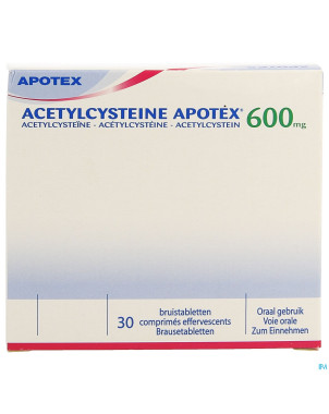 Acetylcysteine apotex comp eff 30 x 600 mg