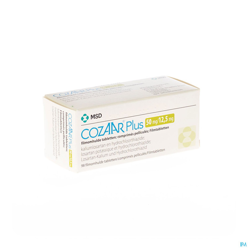 Cozaar plus comp 98x 50mg/12,5mg