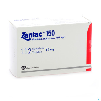 Zantac 150 comp 112 x 150 mg