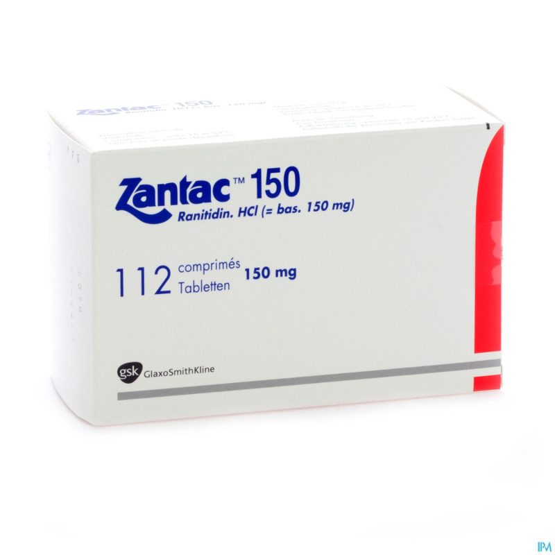 Zantac 150 comp 112 x 150 mg