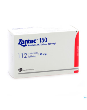 Zantac 150 comp 112 x 150 mg