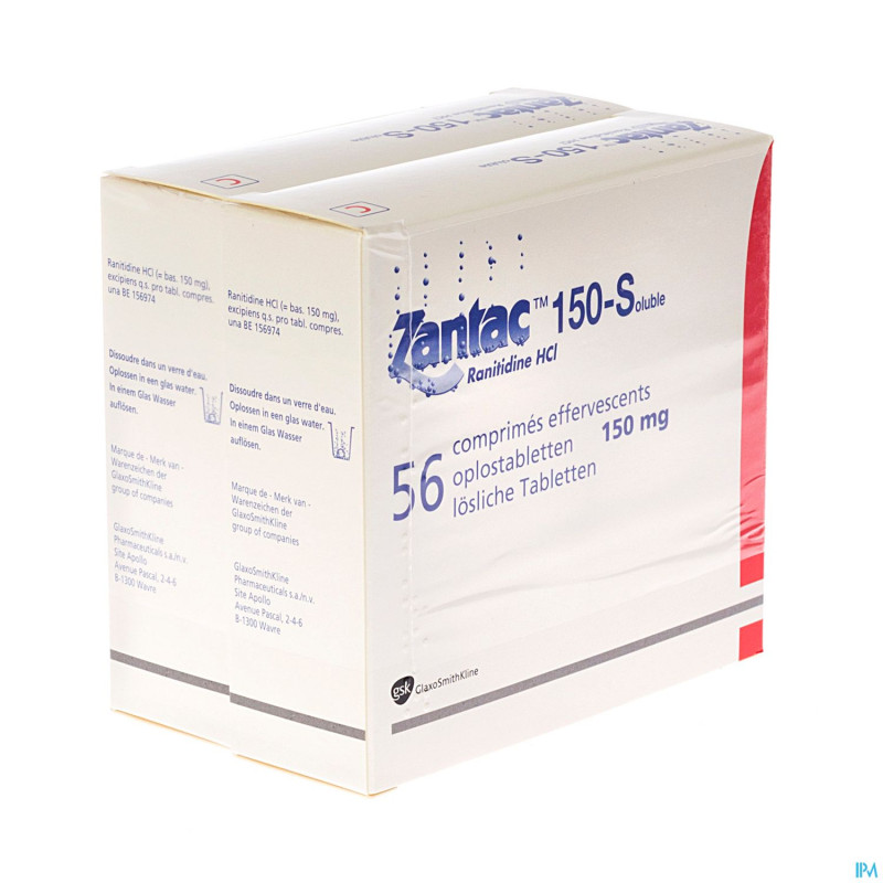 Zantac 150 comp sol 112 x 150 mg