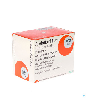 Acebutolol teva comp 100 x 400 mg