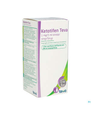 Ketotifen teva sir 200 ml 1mg/5ml