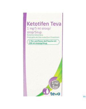 Ketotifen teva sir 200 ml 1mg/5ml