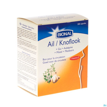 Bional ail+gui+aubepine+vit e    caps 200
