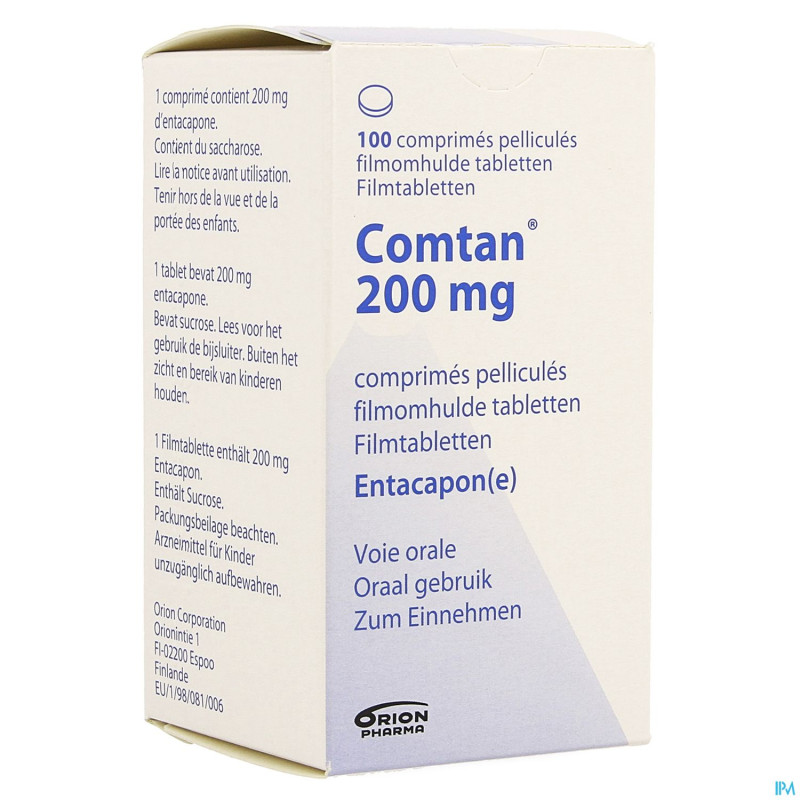 Comtan comp 100 x 200 mg flacon hdpe