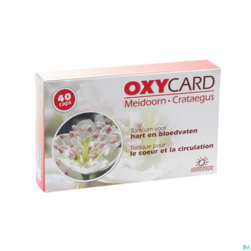 Oxycard extr aubepine gel 40x300mg