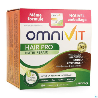 Omnivit cheveux/ haar comp 120