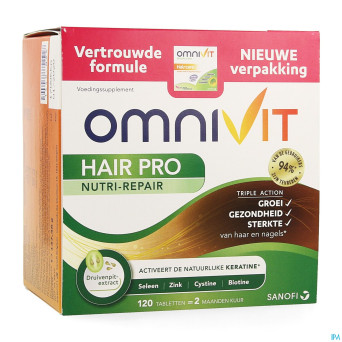 Omnivit cheveux/ haar comp 120