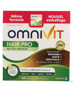 Omnivit cheveux/ haar comp 120