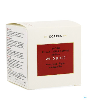 Korres kf creme hydra ip6 pn-ps rose sauvage  40ml