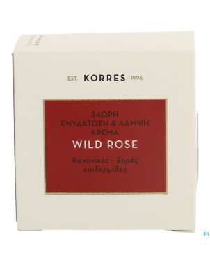 Korres kf creme hydra ip6 pn-ps rose sauvage  40ml