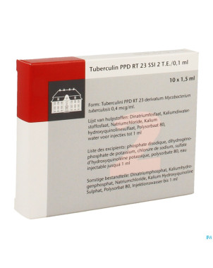Tuberculine ppd rt23  2tu/0,1ml 10x1,5ml