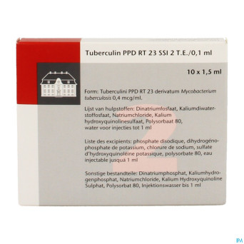 Tuberculine ppd rt23  2tu/0,1ml 10x1,5ml