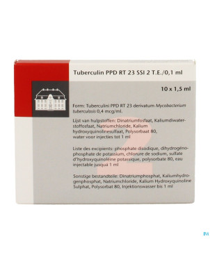 Tuberculine ppd rt23  2tu/0,1ml 10x1,5ml
