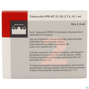 Tuberculine ppd rt23  2tu/0,1ml 10x1,5ml