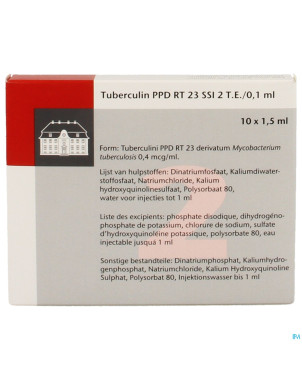 Tuberculine ppd rt23  2tu/0,1ml 10x1,5ml