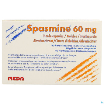 Spasmine caps 40 x 60 mg