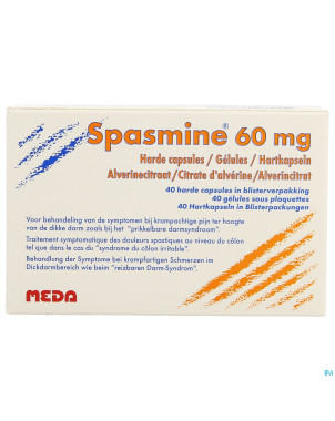 Spasmine caps 40 x 60 mg