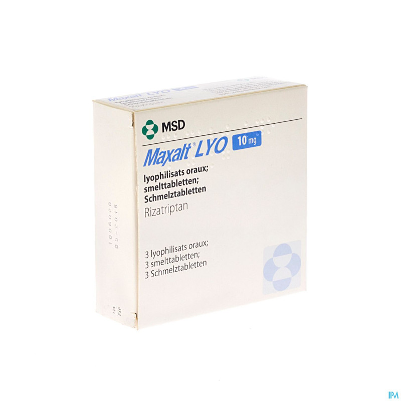 Maxalt lyo tabl  3 x 10mg