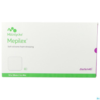 Mepilex pans mousse sil abs ster 10x20cm  5 294200