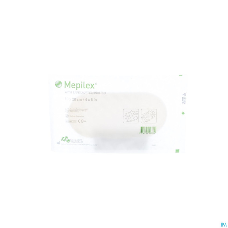 Mepilex pans mousse sil abs ster 10x20cm  1 294200