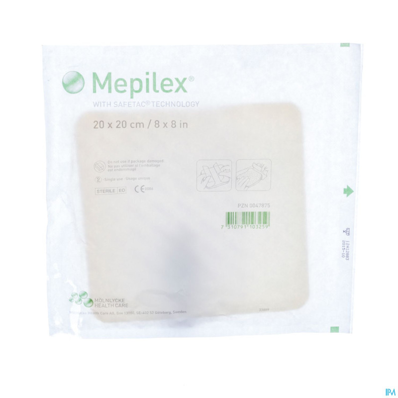 Mepilex pans mousse sil abs ster 20x20cm  1 294400