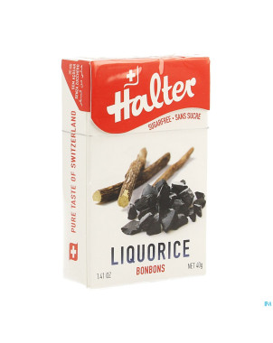 Halter bonbon reglisse ss    40g