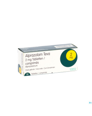 Alprazolam teva tabl 50 x 2 mg