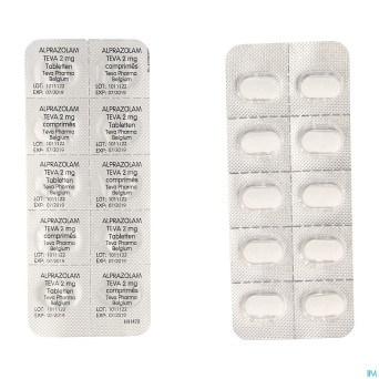 Alprazolam teva tabl 50 x 2 mg