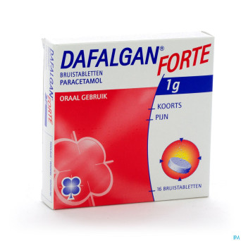 Dafalgan forte 1g agrume comp efferv. 16