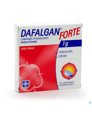 Dafalgan forte 1g agrume comp efferv. 16