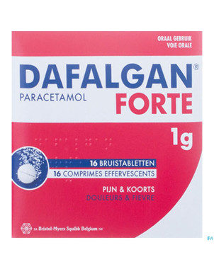 Dafalgan forte 1g agrume comp efferv. 16