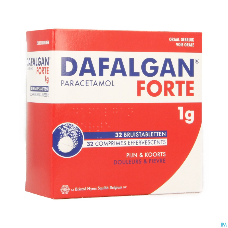 Dafalgan forte 1g agrume comp efferv 32