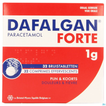 Dafalgan forte 1g agrume comp efferv 32