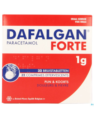 Dafalgan forte 1g agrume comp efferv 32