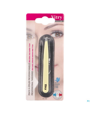 Vitry classic pince epiler prof biais bleue  1022c