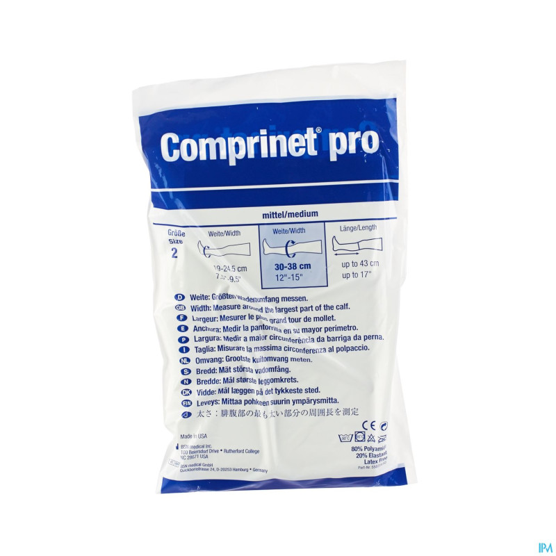Comprinet pro knee bas a/embolie t2 1paire 7702700