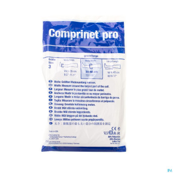 Comprinet pro knee bas a/embolie t3 1paire 7702800