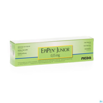 Epipen 0,15 mg cartouche 0,3 ml sol inj 0,5 mg/ml
