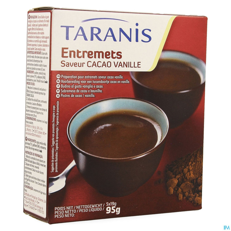 Taranis entremets vanille-choco 5x19g