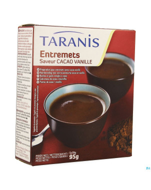 Taranis entremets vanille-choco 5x19g